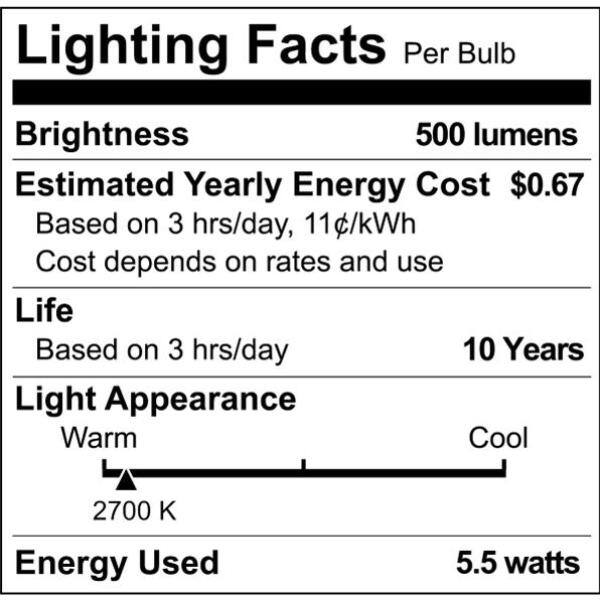 Philips Frosted G25 LED Decorative Light Bulb, 3-Pack