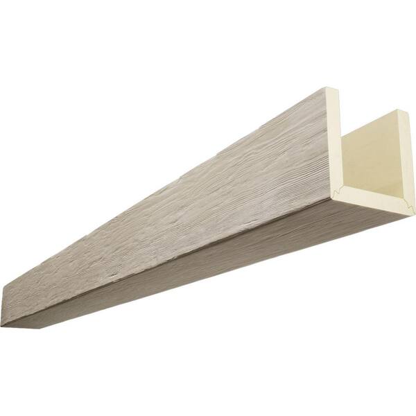 Ekena Millwork Timberthane 4 in. H x 8 in. W x 8 ft. L Rough Sawn Sand Dune Faux Wood Beam