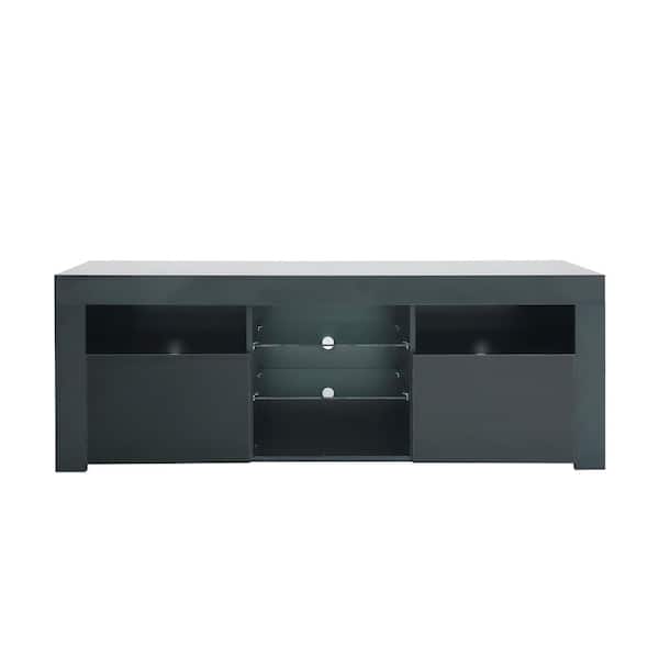 Utopia 4niture Ellen 57 in. Black TV Stand Fits TV's up to 55"