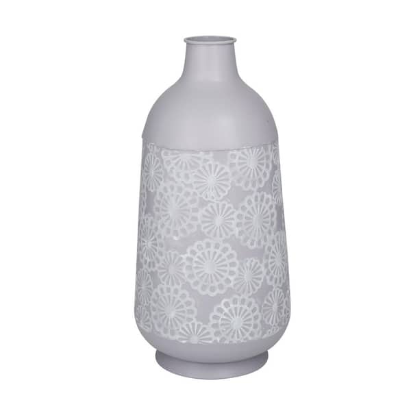 Litton Lane Grey Iron French Country Vase