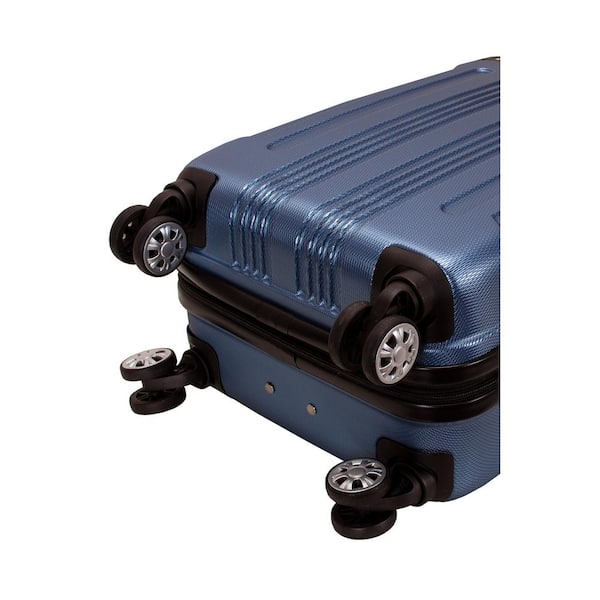 Rockland London 3-Piece Hardside Spinner Luggage Set, Blue F190