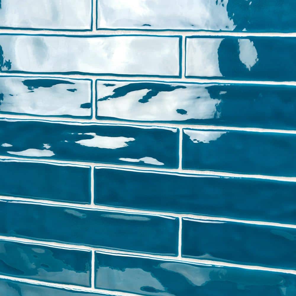 Brookline Teal 2x10 Polished Ceramic Subway Wall Tile