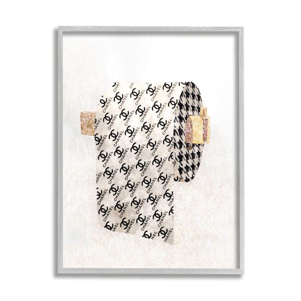 Stupell Industries Fashion Glam Toilet Paper Designer Detailing by Ziwei  Li Framed Abstract Texturized Art Print 24 in. x 30 in. ab-655_gff_24x30 -  The Home Depot