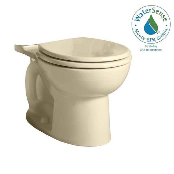 Cadet 3-Flo Wise Round Toilet Bowl Only in. Bone