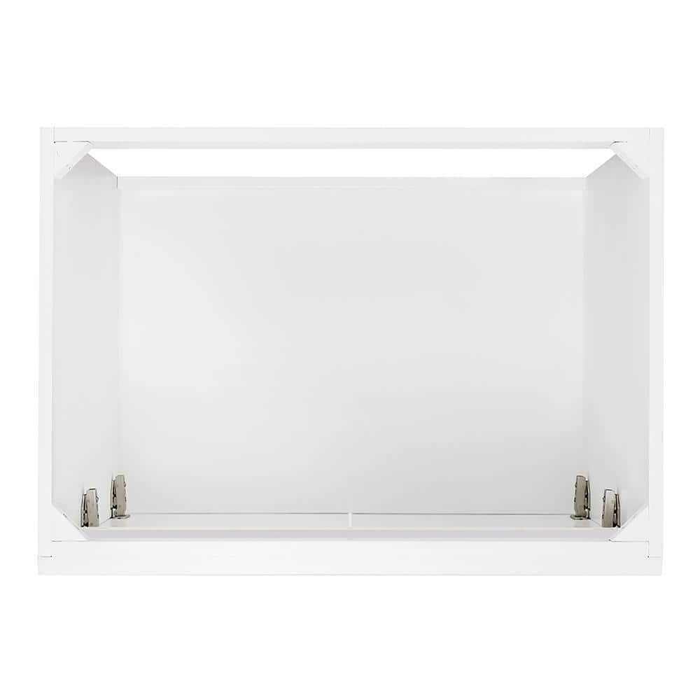 Hamlet 30" White Solid Wood Freestanding Bathroom Vanity Cabinet