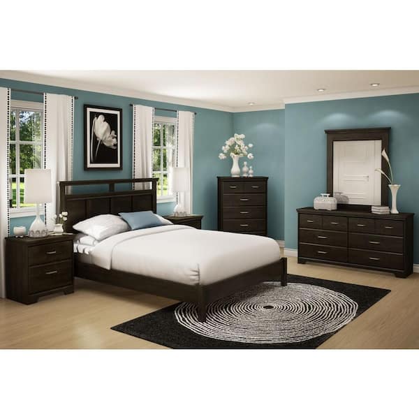 South Shore Versa Ebony Full/Queen Headboard