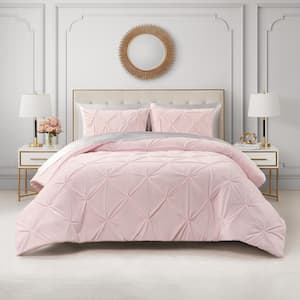 JUICY COUTURE Kiss Pleat Micro Mink 3-Piece Pale Pink Polyester