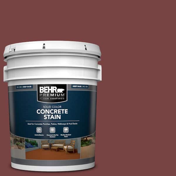 5 gal. #PFC-04 Tile Red Solid Color Flat Interior/Exterior Concrete Stain