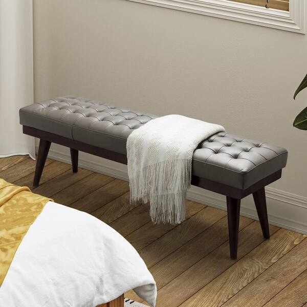 Grey on sale bedroom bench