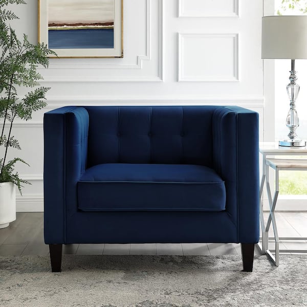 club chair navy