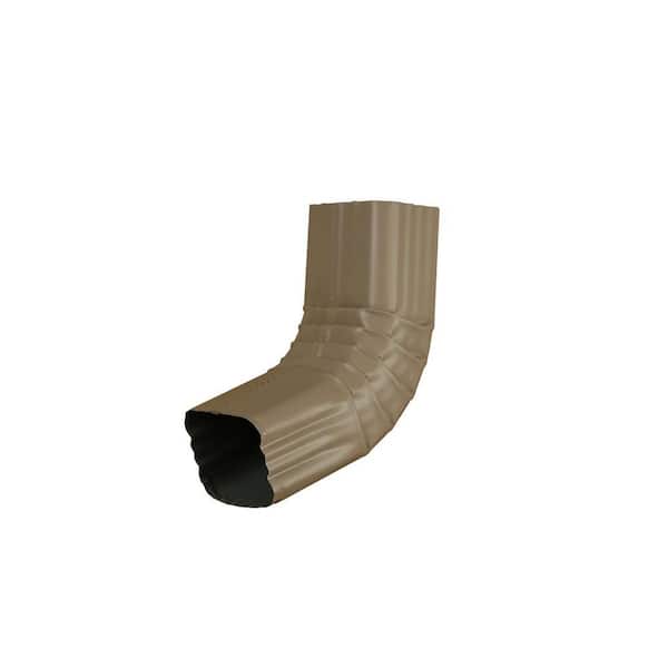 Amerimax Home Products 2 in. x 3 in. Natural Clay Aluminum Downspout A-Elbow Special Order