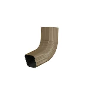3 in. x 4 in. Natural Clay Aluminum Downspout A-Elbow Special Order