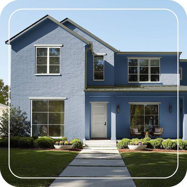 BEHR PREMIUM PLUS 1 qt. #M520-7 Admiral Blue Satin Enamel Exterior