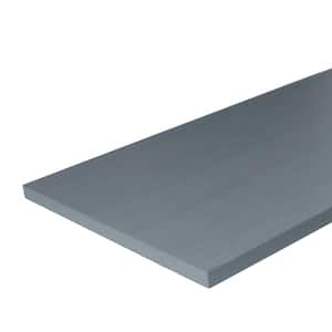 12 in. W x 72 in. D, Gray, Laminate Decorative Wall Shelf