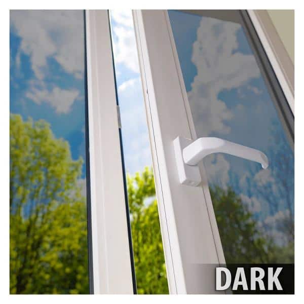 BuyDecorativeFilm 36 in. x 100 ft. EXS15 Exterior Daytime Privacy and Sun  Control One Way Mirror Silver 15 (Dark) Window Film EXTSIL1536100 - The  Home Depot