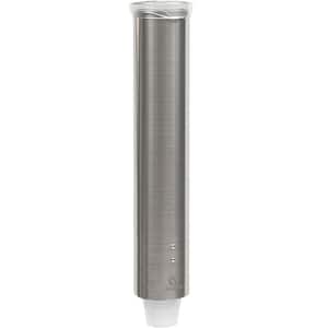 Stainless Steel Adjustable Pull Type Cup Dispenser, Fits Most Sized Cups, Dent Proof, Fingerprint Resistant