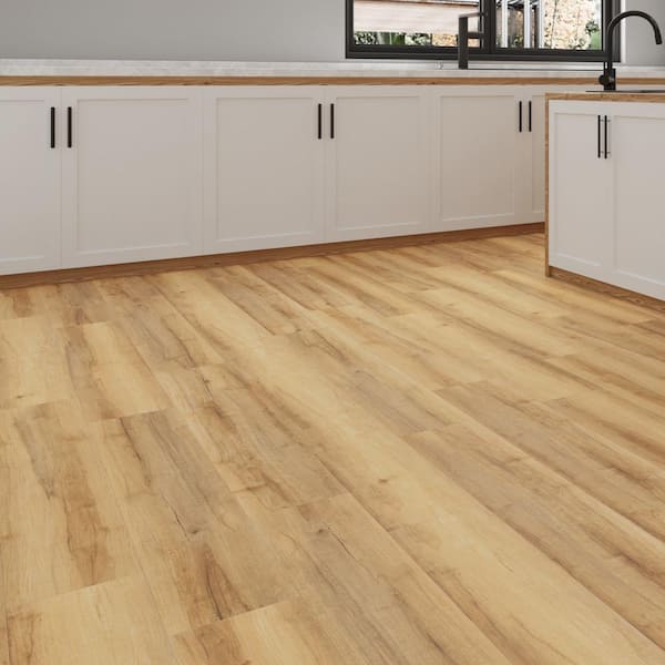 Sparta Mound Maple 22 MIL x 7.1 in. W x 48 in. L Click Lock Waterproof Luxury Vinyl Plank Flooring (19.1 sq. ft./case)