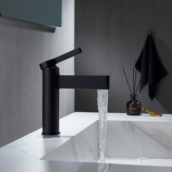 Caso Black Mat Designer Bathroom Faucet