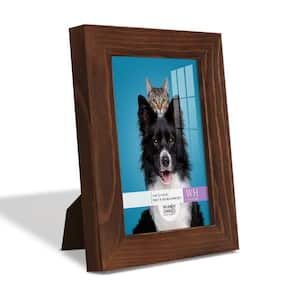 Woodgrain 3.5 in. x 5 in. Chestnut Picture Frame