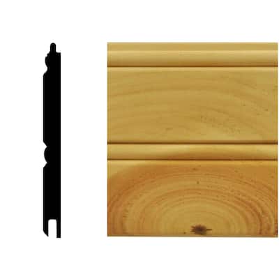 5/16 in. x 3-1/8 in. x 96 in. Northern American Knotty Pine Tongue and Groove Wainscot Paneling