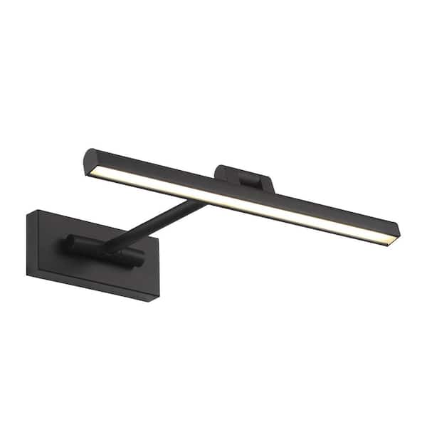 Reed 17 in. Black LED Adjustable Picture Light, 3000K