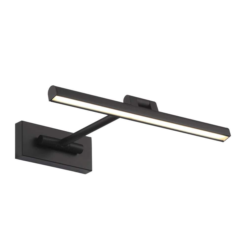 WAC Lighting Reed 17 in. Black LED Adjustable Picture Light