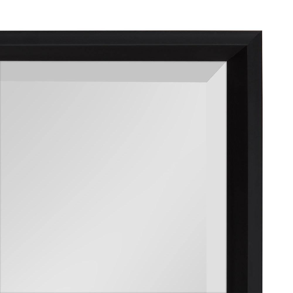 Calter Black Rectangular Framed Wall Mirror
