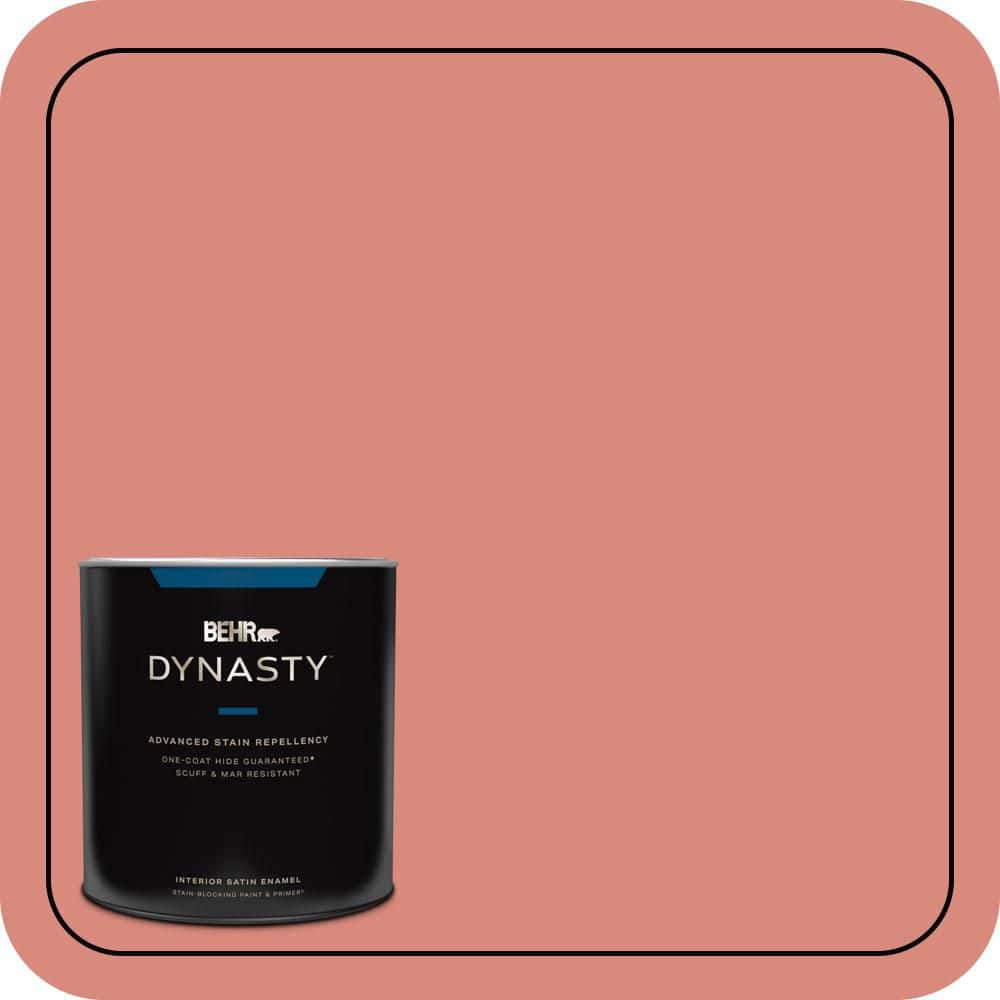 1 qt. #M170-5 Indian Sunset Satin Enamel Interior Stain-Blocking Paint & Primer price history on PriceWatchPro