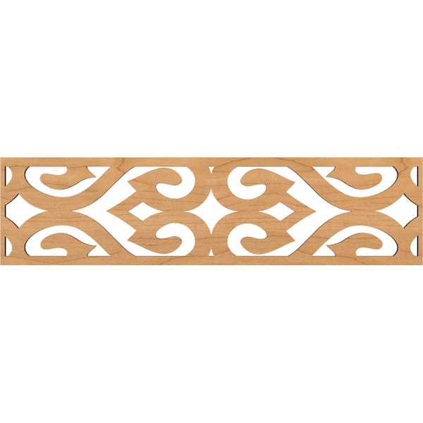 Ekena Millwork Keene Fretwork 0.375 in. D x 47 in. W x 12 in. L Maple Wood Panel Moulding