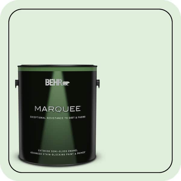 BEHR MARQUEE 1 gal. #450C-2 Breath of Spring Semi-Gloss Enamel Exterior Paint & Primer