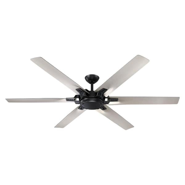 matrix decor 70 in. Indoor Black 129 RPM Ceiling Fan with Remote Control, DC Reversible Motor, 6-Speeds
