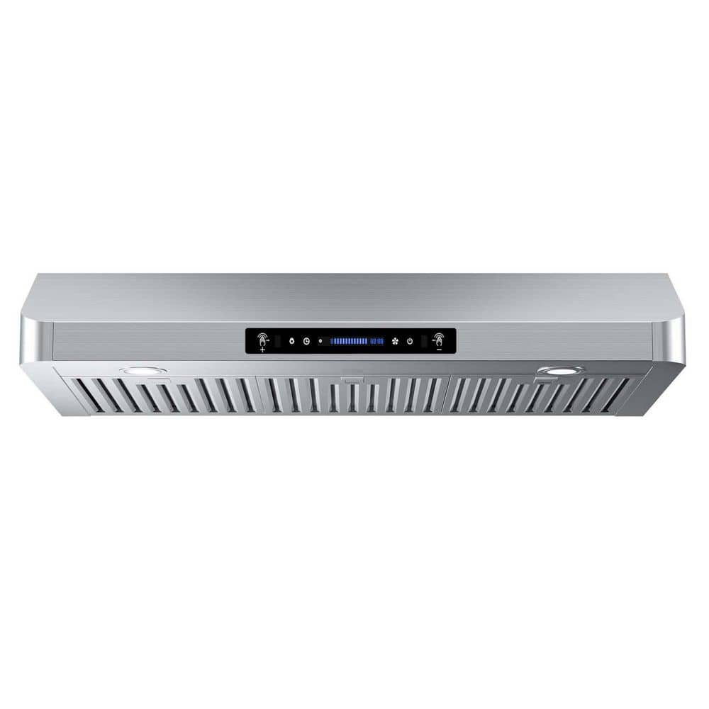 HGUOQ 36 in. 900 CFM Ducted Under Cabinet Range Hood in Stainless