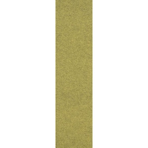 Goldenrod - Yellow Commercial 9 x 36 in. Peel and Stick Carpet Tile Plank (18 sq. ft.)