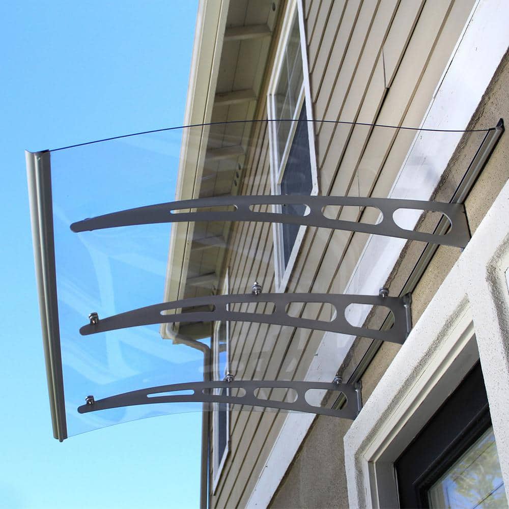 6 .5 ft. PA Series Solid Polycarbonate Door and Window Fixed Awning (79 in.