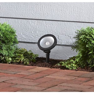 410 Lumen Black Adjustable Light Color Integrated LED Outdoor Landscape Flood Light