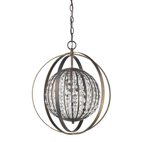 Acclaim Lighting Olivia 1-Light Indoor Oil Rubbed Bronze Pendant with Crystal