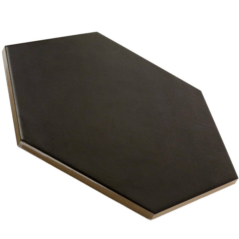Turner Dark Gray Hexagon Porcelain Floor and Wall Tile