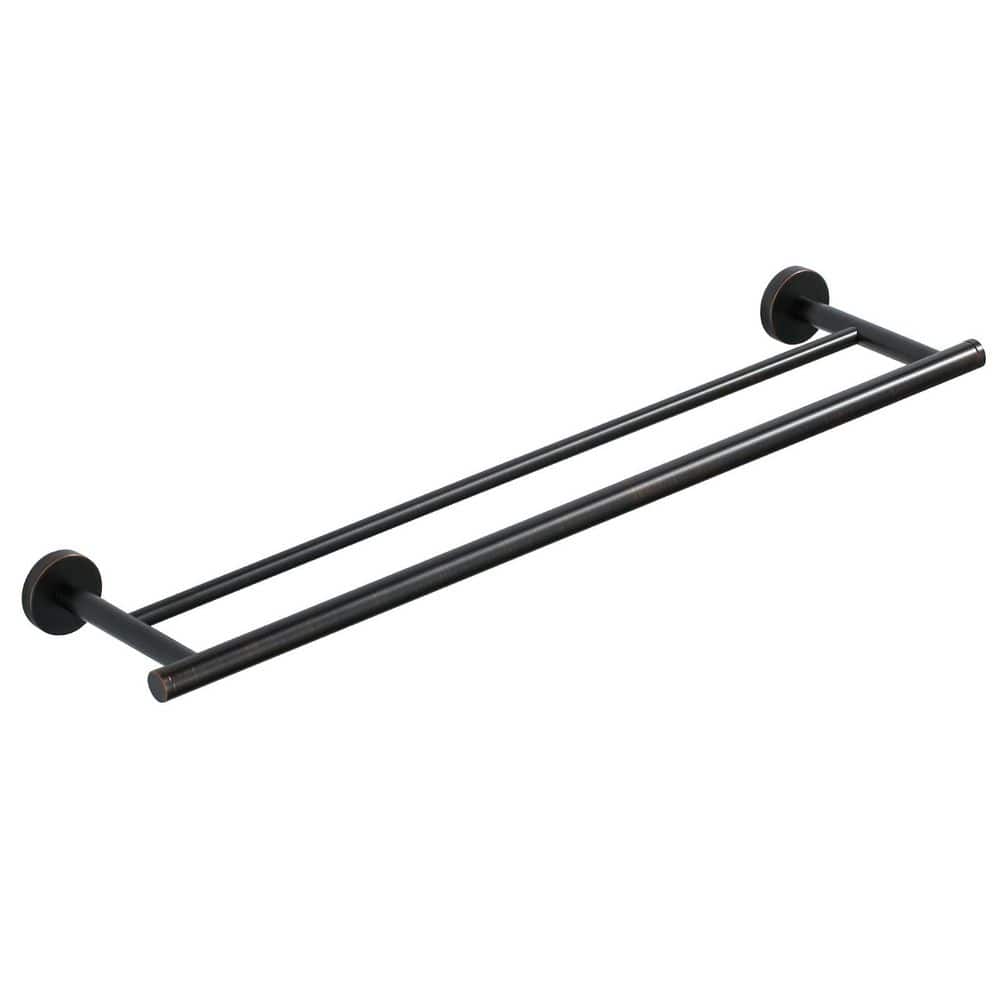 24 in. Wall Mounted Stainless Steel Towel Bar Hardware Accessory in Oil Rubbed Bronze price history on PriceWatchPro