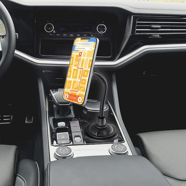 Armor All Magnetic Phone Mount for Car, Cupholder Phone Holder for