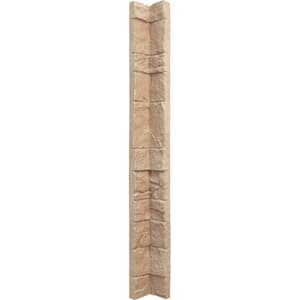 3 in. x 3 in. Ocean Floor Composite Universal Inside Corner for StoneWall Faux Stone Siding Panels