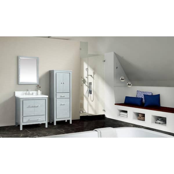 Azzuri Riley 24 in. W x 32 in. H Framed Rectangular Beveled Edge