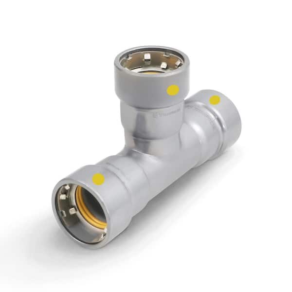 1/2 in. Carbon Steel Press Tee HNBR Gas