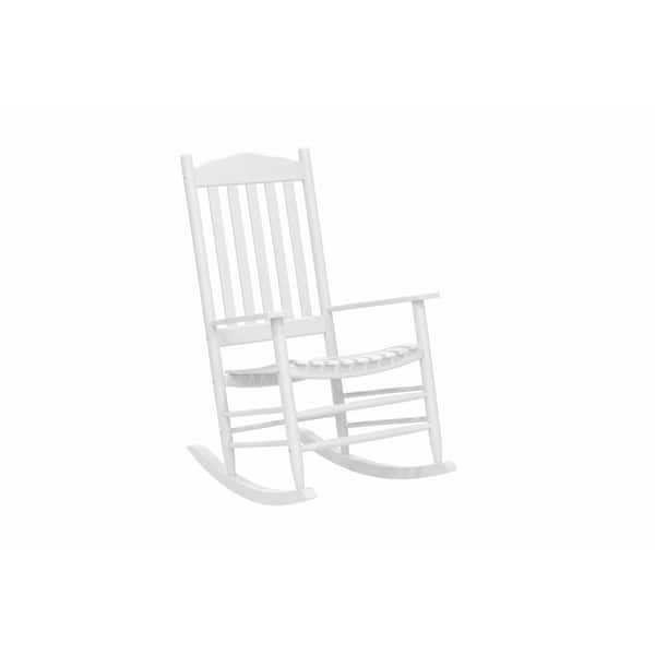 White Wood Rocking Chair DL-SS24005 - The Home Depot