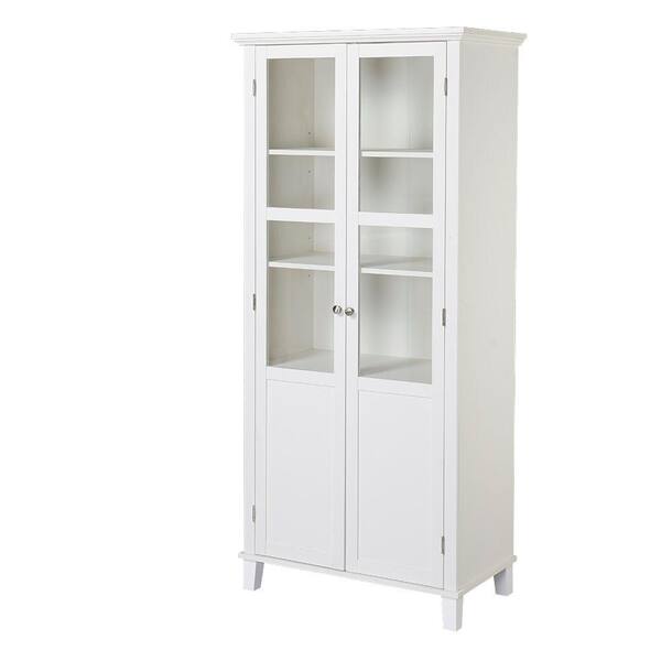 Unbranded 5-Shelf Laminate Storage Cabinet in White