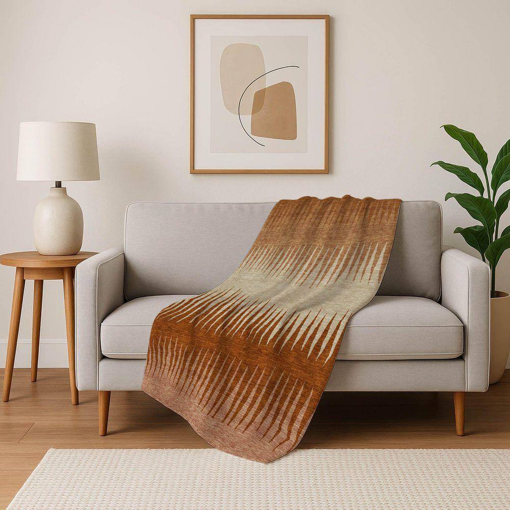 Addison Rugs Premium Machine Washable ASB886 Copper 50 in. x 70 in ...