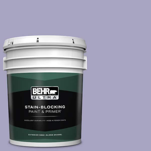 BEHR ULTRA 5 gal. #640D-4 Canyon Mist Semi-Gloss Enamel Exterior Paint & Primer