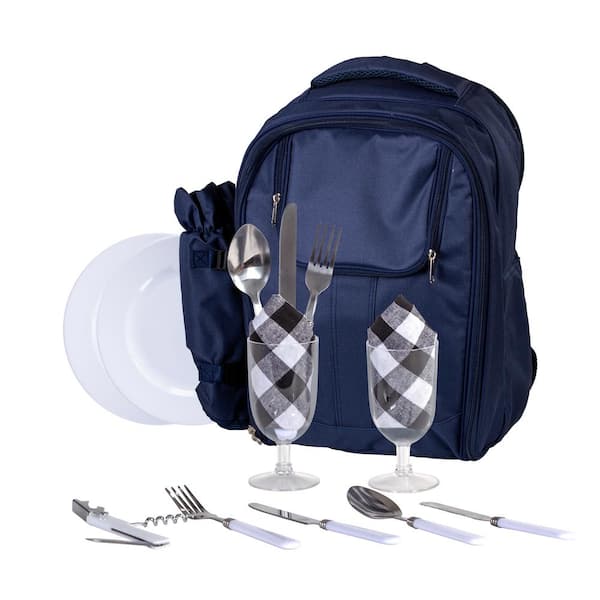 Picnic Basket Backpack Set of 4