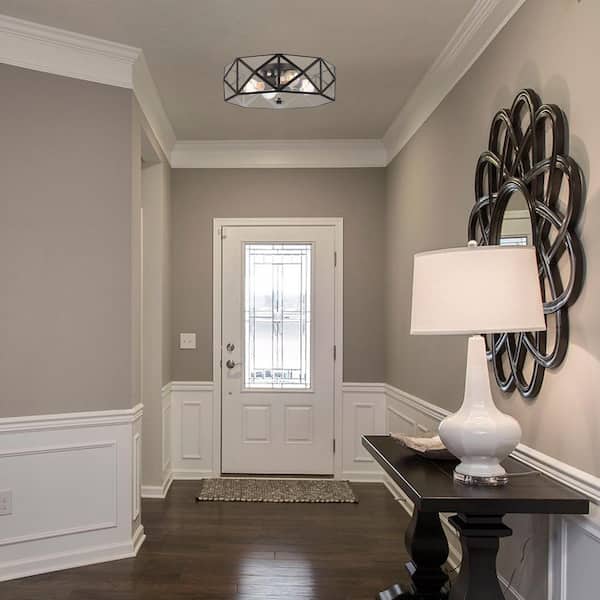 luxページ TOZING 15 in. Modern Black Integrated LED Dimmable Novelty