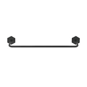 Brusque 12 in. Wall Mounted Towel Bar in Matte Black