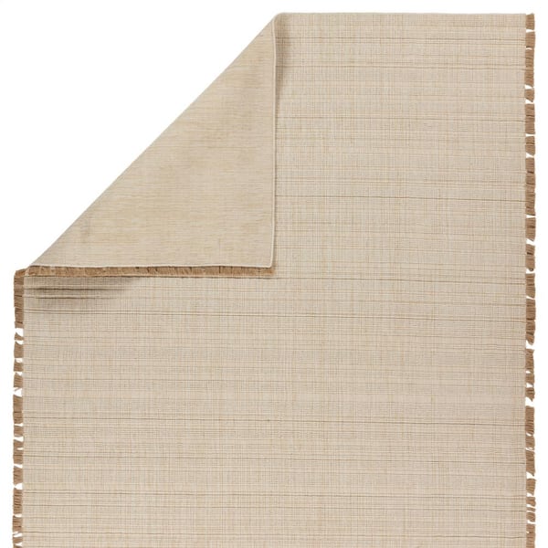 Bandera 5 ft. x 8 ft. Cream/Beige Solid Handmade Area Rug